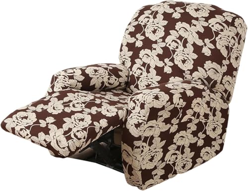 Sesselhusse 4-teilig Für Relaxsessel Stuhlhussen Für Fernsehsessel, Relaxliege, Couch, Sessel Bezug Mit Tasche Waschbarer Möbelschutz Gegen Flecken, Kratzer, Abnutzung(Style H) von Generic