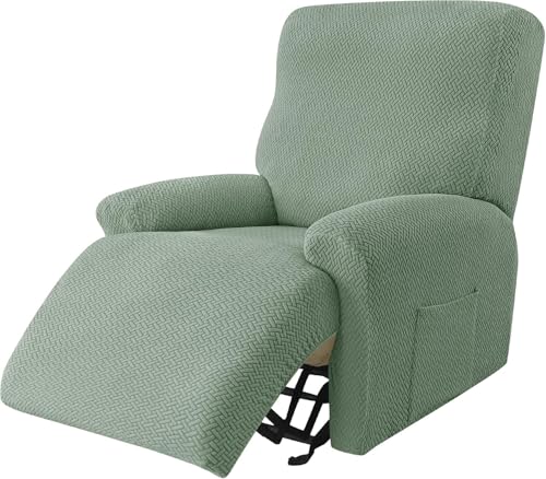 Sesselhusse 4-teilig Für Relaxsessel Stuhlhussen Für Fernsehsessel, Relaxliege, Couch, Sessel Bezug Mit Tasche Waschbarer Möbelschutz Gegen Flecken, Kratzer, Abnutzung(Style O) von Generic