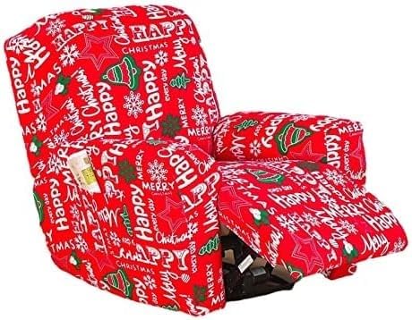 Sesselhusse 4-teilig Für Relaxsessel Stuhlhussen Für Fernsehsessel, Relaxliege, Couch, Sessel Bezug Mit Tasche Waschbarer Möbelschutz Gegen Flecken, Kratzer, Abnutzung(Style T) von Generic
