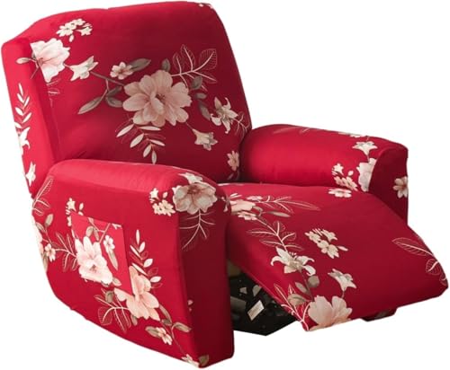 Sesselhusse 4-teilig Für Relaxsessel Stuhlhussen Für Fernsehsessel, Relaxliege, Couch, Sessel Bezug Mit Tasche Waschbarer Möbelschutz Gegen Flecken, Kratzer, Abnutzung(Style X) von Generic