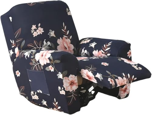 Sesselhusse 4-teilig Für Relaxsessel Stuhlhussen Für Fernsehsessel, Relaxliege, Couch, Sessel Bezug Mit Tasche Waschbarer Möbelschutz Gegen Flecken, Kratzer, Abnutzung(Style Z) von Generic