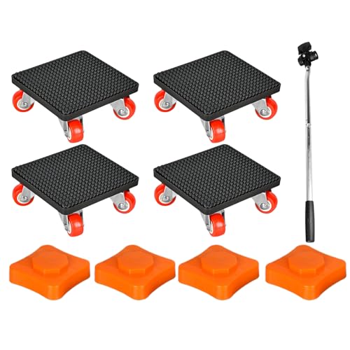 Set Met Wieltjes Voor Apparaten - Duurzame Meubelverplaatsers Met Zwenkwielen, 1100 Lbs Capaciteit, Zware Lastenverplaatsingstool | Bank, Matras, Pianokast, Wasmachine, Koelkast, Bed, Tafel, Bank von Generic