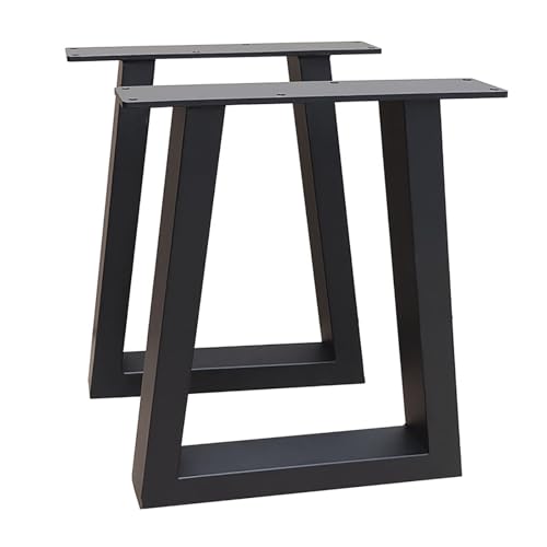 Set mit 2 Schreibtischbeinen aus Metall, Tischbeine, Beine für Schreibtisch, Tischbein Heavy Duty Industrial, Eisenmöbelbeine für Couchtisch, Esstisch, mit verstellbarem Bodenschutz und Schr von Generic