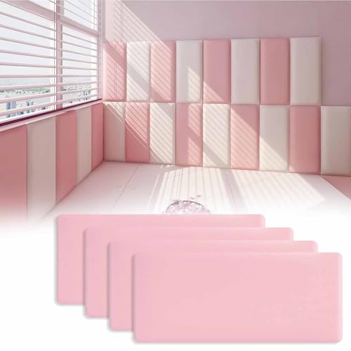 Set mit 4 gepolsterten 3D-Antikollisionswandpaneelen, Panneaux muraux insonorisants, PU Wasserdicht Wandpolster, Geeignet für Wohnzimmer, Schlafzimmer, Kopfteil und TV-Wand,002,20 * 40cm Set mit 4 gepolsterten 3D-Antikollisionswandpaneelen, Panneaux muraux insonorisants, PU Wasserdicht Wandpolster, Geeignet für Wohnzimmer, Schlafzimmer, Kopfteil und TV-Wand,002,20 * 40cm von Generic