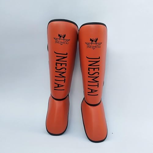Shi Guards Boxig Shi Guards MMA Pads Muay Thai Traiig Istep Beinschutz Für Fightig Kickboxig Karate Martial Arts Taekwodo, Yellow, M von Generic