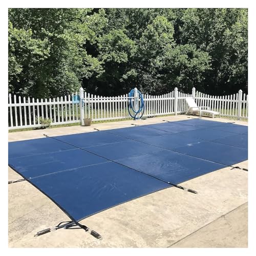 Sicherheitsabdeckung Für Einbaupools Rechteckige Pool-Sicherheitsabdeckungen Mit Guter Regendurchlässigkeit, Montagezubehör, Laubnetz-Abdeckungstuch Für Außenpools(Green,Dia 8.8m(29ft)) von Generic