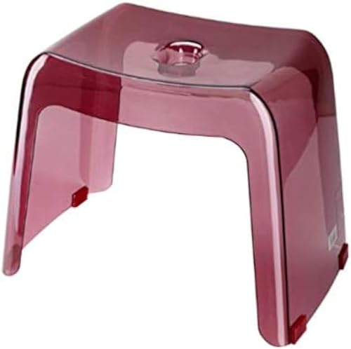 Sicherheitshocker Dusche Drehbarer Badestuhl Rutschfester Wasserdichter Duschhocker Alter Mann Badehocker Handicap Duschstuhl Schwangere Frauen Eckdusche Hocker Badestuhl Für Erwac, Red Wine von Generic