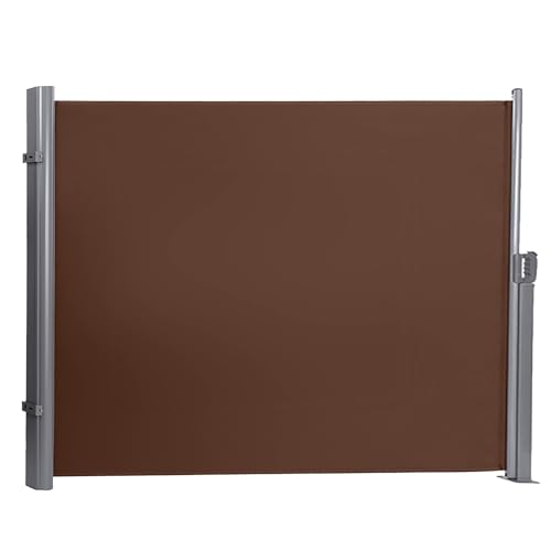Sichtschutz for den Außenbereich, einziehbare Seitenmarkise, wasserdichter und UV-beständiger Schattenteiler for den Außenbereich for Terrasse, Garten, Balkon und gewerbliche Nutzung(5,170x400cm/67x15 von Generic