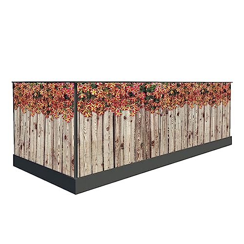 Sichtschutz für den Balkon 100cm hoch oder andere - Windschutz balkonsichtschutz - Balkonumrandung sichtschutz - Sichtschutzmatte (500 x 100 cm, Muster 15) von Generic