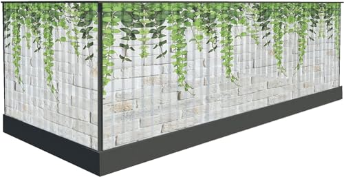 Sichtschutz für den Balkon 100cm hoch oder andere - Windschutz balkonsichtschutz - Balkonumrandung sichtschutz - Sichtschutzmatte (800 x 90 cm, Muster 16) von Generic