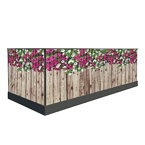 Sichtschutz für den Balkon 100cm hoch oder andere - Windschutz balkonsichtschutz - Balkonumrandung sichtschutz - Sichtschutzmatte (800 x 90 cm, Muster 26) von Generic