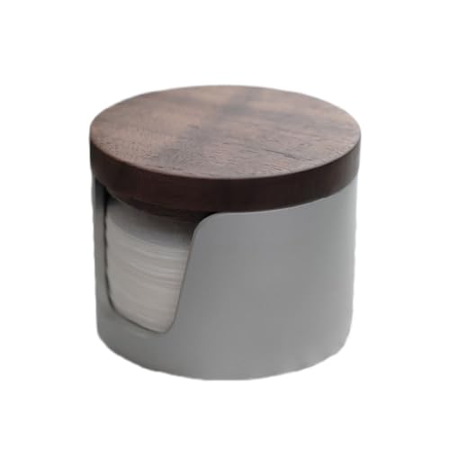 Aufbewahrungsbox für Papierfilter - Siebträger, Areopress (Silber) Kaffeefilterspender, Espresso-Papierfilterhalter, Kaffeefilter-Aufbewahrungsbehälter, Siebträgerfilter- Aufbewahrungsbox von Generic