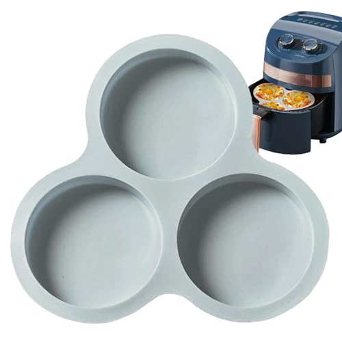 Silikon-Fritteei-Form – Muffin-Pfanne aus Silikon, wiederverwendbare Muffin-Töpfe | Runde Pfannkuchenform aus Silikon von Generic