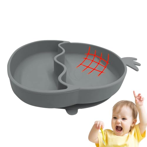 Silikon-Saugplatte, Kinderplatten mit Absaugung | Kinderteller aus Silikon im niedlichen Huhn Design | Kinderteller geteilt - Mikroond geeignet Silikon-Saugplatte, Kinderplatten mit Absaugung | Kinderteller aus Silikon im niedlichen Huhn Design | Kinderteller geteilt - Mikroond geeignet von Generic