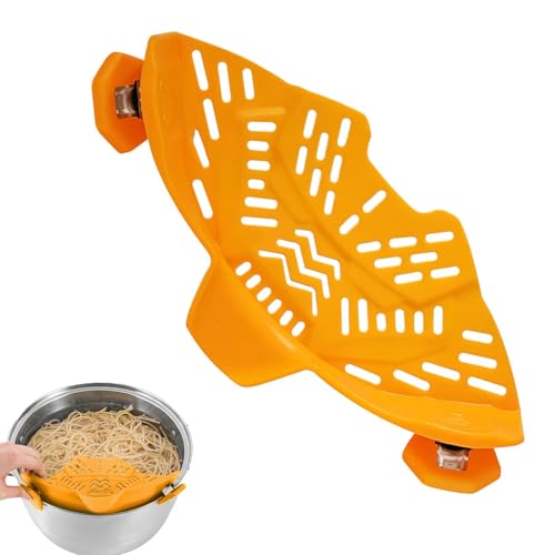 Silikon-Topfsieb, Nudelsieb aus Silikon, Nudelsieb aus Silikon mit Clip für Pfannen und Töpfe | Hitzeresistenter Nudelsieb aus Silikon für Fleisch, ist von Generic