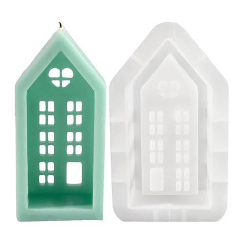Silikonform Schloss,Silikonhausförmige Formen | Haus Silikonform Antihaft,Epoxidharz-Gussformen, Silikonharzform, Silikon-Hauskerzenformen für handwerkliche Dekoration Silikonform Schloss,Silikonhausförmige Formen | Haus Silikonform Antihaft,Epoxidharz-Gussformen, Silikonharzform, Silikon-Hauskerzenformen für handwerkliche Dekoration von Generic
