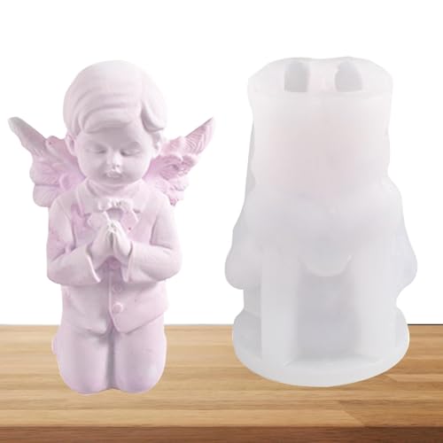 Silikonform für Gebetsengel – Tablett in Babyform aus , Skulptur aus Epoxidharz, dekoratives Werkzeug zum Schnitzen von Seife, Matte für das Design von Rinderstatuen von Generic