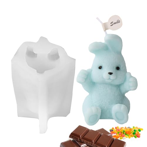 Silikonform für Osterhasen, Hasenform aus Silikon – kreative Formen für die Herstellung von Kerzen in Form von niedlichen Tieren, Wachsformen für Kerzen, Ton, Gips Silikonform für Osterhasen, Hasenform aus Silikon – kreative Formen für die Herstellung von Kerzen in Form von niedlichen Tieren, Wachsformen für Kerzen, Ton, Gips von Generic