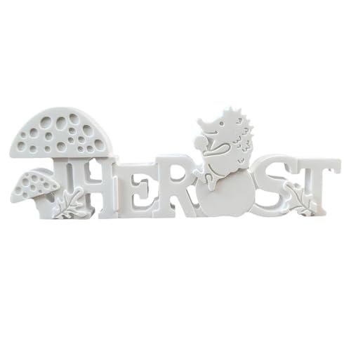Silikonformen Gießformen Silikonform Igel Gipsform Zum Gießen Gießformen Silikon Buchstaben Gießform Kerzen (White, 20.4x7.7x2.1cm) von Generic