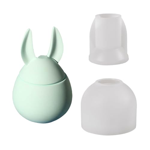 Silikonformen – Silikonform für Osterhasen, multifunktionale handgefertigte Schreibtischdekoration, Silikonfläschchenformen, Kerzenform von Generic
