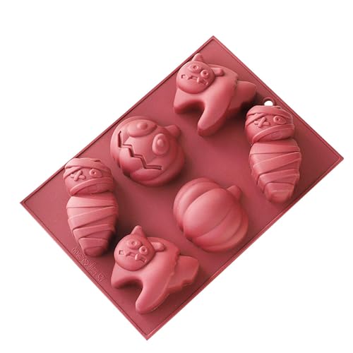Silikonformen für Halloween, Silikonformen für Halloween, Kuchenform, Schokoladenform zum Backen von Süßigkeiten, Seifenform mit Kerzen, lustige Form für Dul Silikonformen für Halloween, Silikonformen für Halloween, Kuchenform, Schokoladenform zum Backen von Süßigkeiten, Seifenform mit Kerzen, lustige Form für Dul von Generic