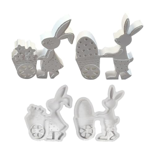 Silikonformen für Kaninchen, Silikonform für Osterhasen, Backform für Osterhasen, Formen für Kerzen und Fondant, flexibel, einfach zu entformen, Zubehör für Silikonformen für Kaninchen, Silikonform für Osterhasen, Backform für Osterhasen, Formen für Kerzen und Fondant, flexibel, einfach zu entformen, Zubehör für von Generic