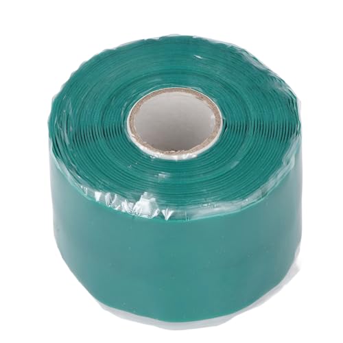 Silikongummi -Reparaturband 5 m Länge 50 mm Breite 0,8 mm dicker selbstklebender Wasserschlauch Leckdichtung Klebeband (Grün) von Generic