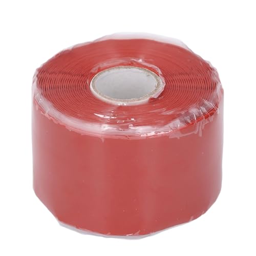 Silikongummi -Reparaturband 5 m Länge 50 mm Breite 0,8 mm dicker selbstklebender Wasserschlauch Leckdichtung Klebeband (Rot) von Generic