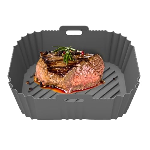 Silikonkorbhülle für Airfryer | Wiederverwendbare Silikonhülle für Luftfritteuse - Luftfritteuse aus strapazierfähigem Silikon, multifunktionale Silikonbeschichtung PE von Generic