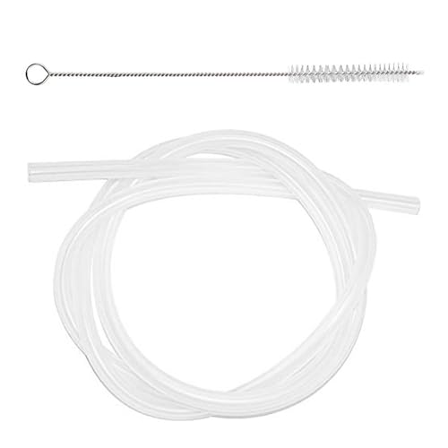 Silikonmilchschlauch 2m - Ersatzrohr Vollautomatische Kaffeemaschine, hitzebeständiges flexibles Rohr | Inklusive Reinigungsbürste und Clip, einfach zu installierende Milchleitung für espress Silikonmilchschlauch 2m - Ersatzrohr Vollautomatische Kaffeemaschine, hitzebeständiges flexibles Rohr | Inklusive Reinigungsbürste und Clip, einfach zu installierende Milchleitung für espress von Generic