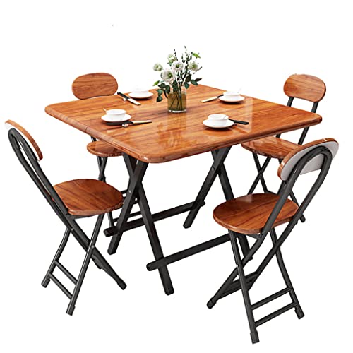 Simple Portable Folding Dining Table for Small Spaces Lightweight Square Table for Home Dormitory Stall Use von Generic