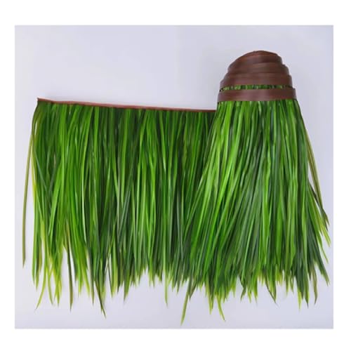 Simulation Thatch Rollen Kunststoff Haar Gras Feuerhemmend Künstliche Stroh Gazebo Dachdekoration Nongjia Holzhaus Gefälschte Stroh(Yellow a,0.5x1m/1.64X3.28ft) von Generic