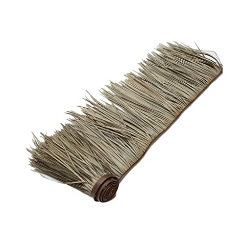 Simulation Thatch Rollen Man-Made Thatch Durable Artificial PE Plastic Bauernhaus, Das Küstenpavillon-Bauernhof Verziert Hawaiian Feel Cottages Simulation Thatch Tile(Yellow a,0.5x1m) von Generic
