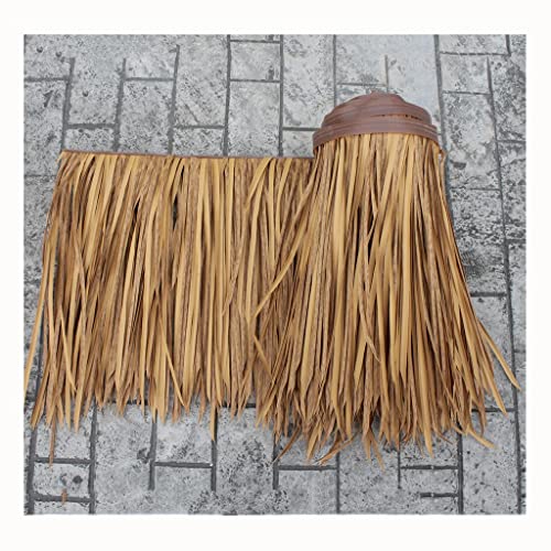 Simulation Thatch Rollen Man-Made Thatch Durable Artificial PE Plastic Bauernhaus, Das Küstenpavillon-Bauernhof Verziert Hawaiian Feel Cottages Simulation Thatch Tile(Yellow b,0.5x1m/1.64X3.28ft) von Generic