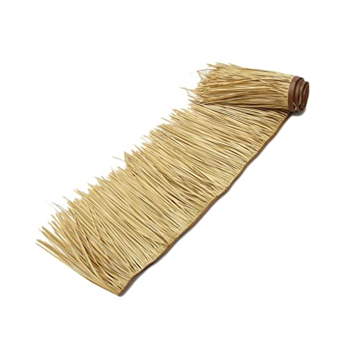 Simulation Thatch Rollen Man-Made Thatch Durable Artificial PE Plastic Bauernhaus, Das Küstenpavillon-Bauernhof Verziert Hawaiian Feel Cottages Simulation Thatch Tile(Yellow c,0.5x6m) von Generic