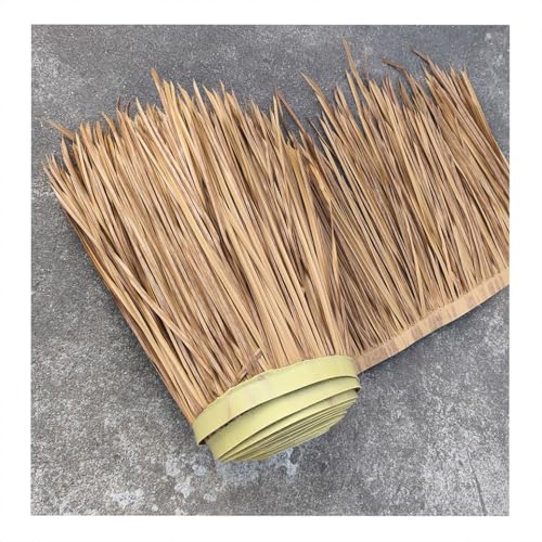 Simulation Thatch Rollen Plastic Natural Wild Fake Straw Artificial Fake Thatch Straw Dekoration Bauernhaus Traufe Stroh Pe Flame Retardant Plastic - Versand In Rollen(Yellow g,0.5x6m/1.64X19.7ft) von Generic