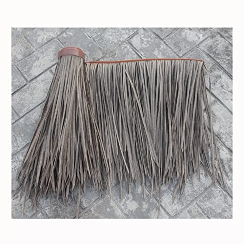 Simulation Thatch Rolls Plastic Natural Wild Fake Straw Artificial Fake Thatch Straw Dekoration Bauernhaus Traufe Stroh Pe Plastic Kunststoff Traufe Dekoration(Yellow b,0.5x2m/1.64X6.56ft) von Generic