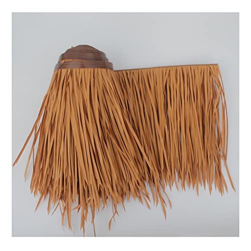 Simulation Thatch Rolls Plastic Natural Wild Fake Straw Artificial Fake Thatch Straw Dekoration Bauernhaus Traufe Stroh Pe Plastic Kunststoff Traufe Dekoration(Yellow d,0.5x20m/1.64X65.6ft) von Generic