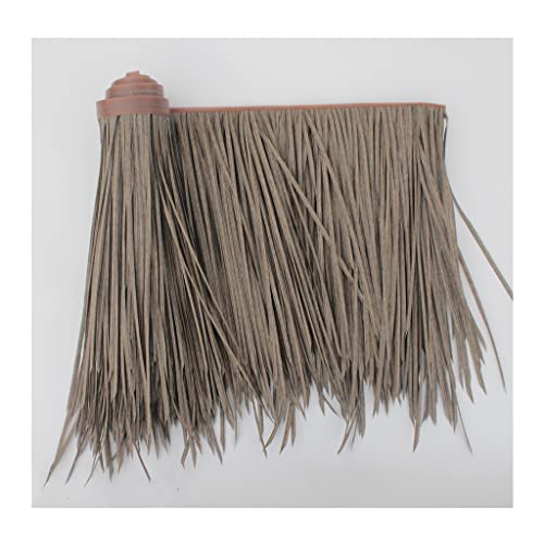 Simulation Thatch Rolls Plastic Natural Wild Fake Straw Artificial Fake Thatch Straw Dekoration Bauernhaus Traufe Stroh Pe Plastic Kunststoff Traufe Dekoration(Yellow e,0.5x2m/1.64X6.56ft) von Generic
