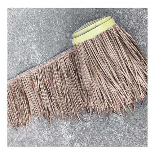 Simulation Thatch Tile Palm Thatch Roll Artificial Thatch Tile Plastic Pe Stroh Roof Dekoratives Feuerfestes Und Anti-Aging Fake Thatch Man-Made Thatch(Yellow c,0.5x10m/1.64X32.8ft) von Generic