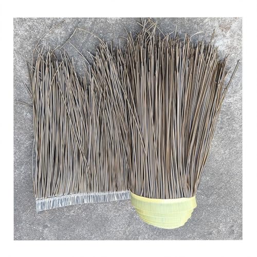 Simuliertes Strohdach Strohrollen Fake Reet Pelz Reet Simulation Dach Reet Fliese Haus Bauernhof Dekoration Fake Stroh PE Flammschutzmittel Material Reet(Yellow f,0.5x15m/1.64X49.2ft) von Generic