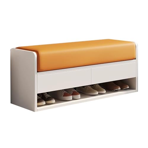 Sitzbank mit Stauraum Schuhschrank mit Sitzbank Schuhbank mit Sitzfläche mit Verdeckter Schublade for 4~5 Paar Schuhe for Porch, Wohnzimmer, Schlafzimmer(Beige,60cm) von Generic
