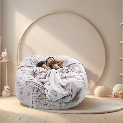 Sitzsack Bezug Nur Samt Verdickt Weich Waschbar Reißverschluss Keine Füllung Stretch Einfarbig Moderner Stil Schlafzimmer Büro Wohnzimmer Terrasse Teenager Erwachsene,A,130 * 60cm von Generic