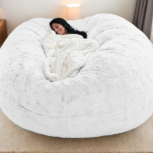 Sitzsack Bezug Nur Samt Verdickt Weich Waschbar Reißverschluss Keine Füllung Stretch Einfarbig Moderner Stil Schlafzimmer Büro Wohnzimmer Terrasse Teenager Erwachsene,G,130 * 60cm von Generic