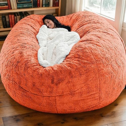 Sitzsack Bezug Nur Samt Waschbar Verdickt Reißverschluss Weich Einfarbig Stofftier Aufbewahrung Gaming Sitzsack Sitzsack Stühle Erwachsene Sitzsäcke Teenager,H,130 * 60cm von DOSYCOVUR