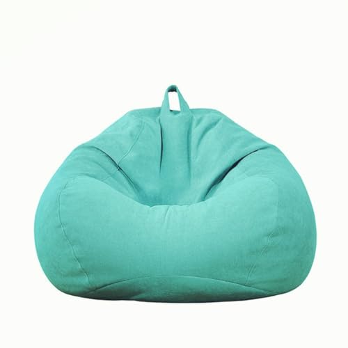 Sitzsack Bezug Nur Samt Weich Dehnbar Waschbar Dick Ohne Füllung Reißverschluss Gaming Sitzsack Erwachsene Kinderzimmer Wohnzimmer Büro Terrasse,D,80 * 90cm von Generic