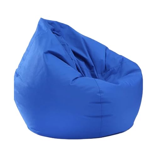 Sitzsack Bezug Ohne Füllung,Sitzsackbezug Lazy Lounger Sitzsacks Stuhlbezug, Sitzsack-Sofas-Schutz, Bean Bag Chair, Sofa, Couchbezug für Erwachsene und Kinder 80CM (Blue) von Generic