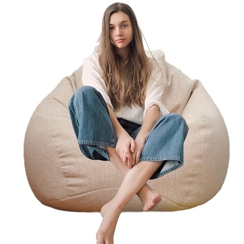 Sitzsack-Bezug: Bequemer Sitzsack ohne Füllung, waschbarer Sitzsack | bequemer Sitzsack-Bezug, Sofaüberzüge mit mehreren Funktionen für faule Menschen, Aufbewahrungstasche von Generic
