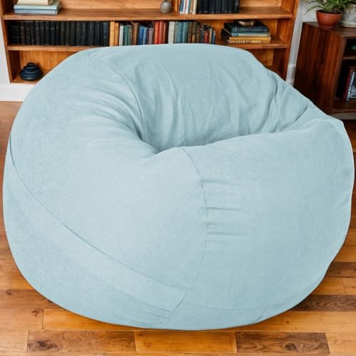 Sitzsack Hülle Velours Stretch Waschbar Ohne Füllung Zippverschluss Für Erwachsene Jugendliche Gaming Büro Patio,D,90 * 55cm von Generic