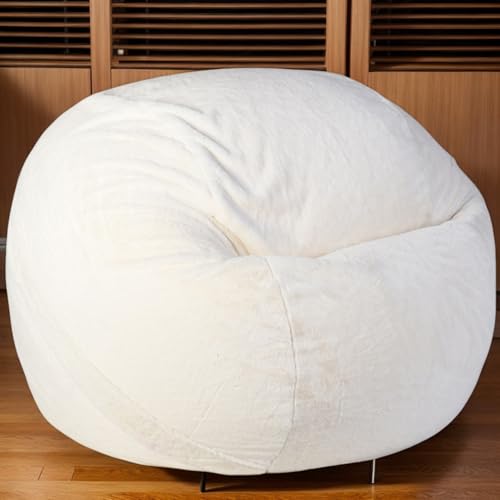 Sitzsack Hülle Velours Stretch Waschbar Ohne Füllung Zippverschluss Für Erwachsene Jugendliche Gaming Büro Patio,H,105cm*65cm von Generic